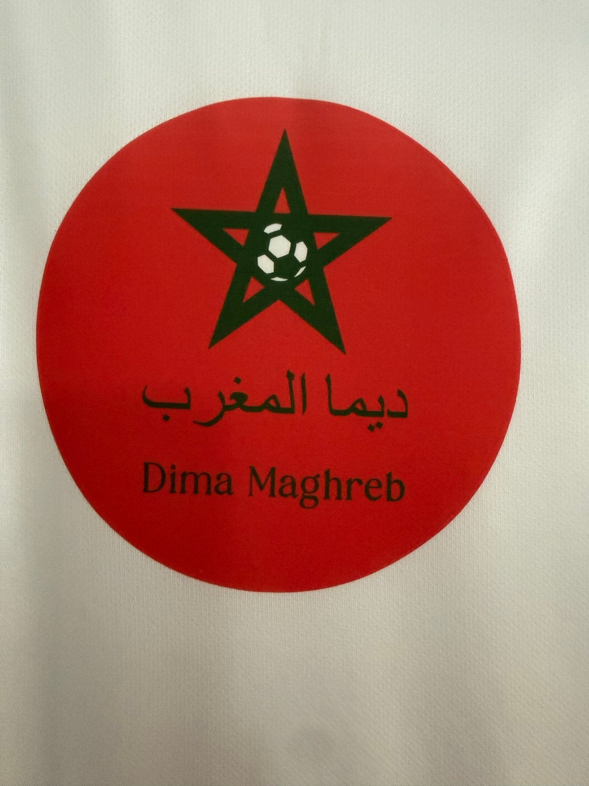 Marokko sport T-shirt met Dima Maghreb - Maat M, Maat 38/40 (M), Wit, Ophalen of Verzenden, Zo goed als nieuw