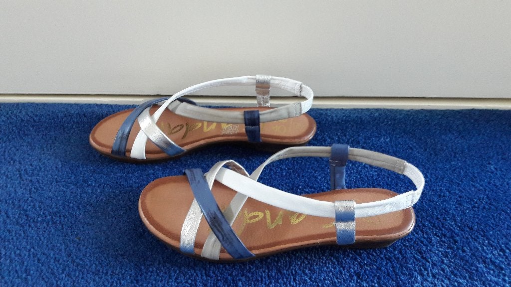 Mooie leren sandaaltjes mt 39, nieuw!, Nieuw, Overige kleuren, Oh my Sandals, Sandalen of Muiltjes