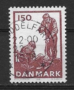 Denemarken 1976  Glasblazen    634, Verzenden, Denemarken, Gestempeld
