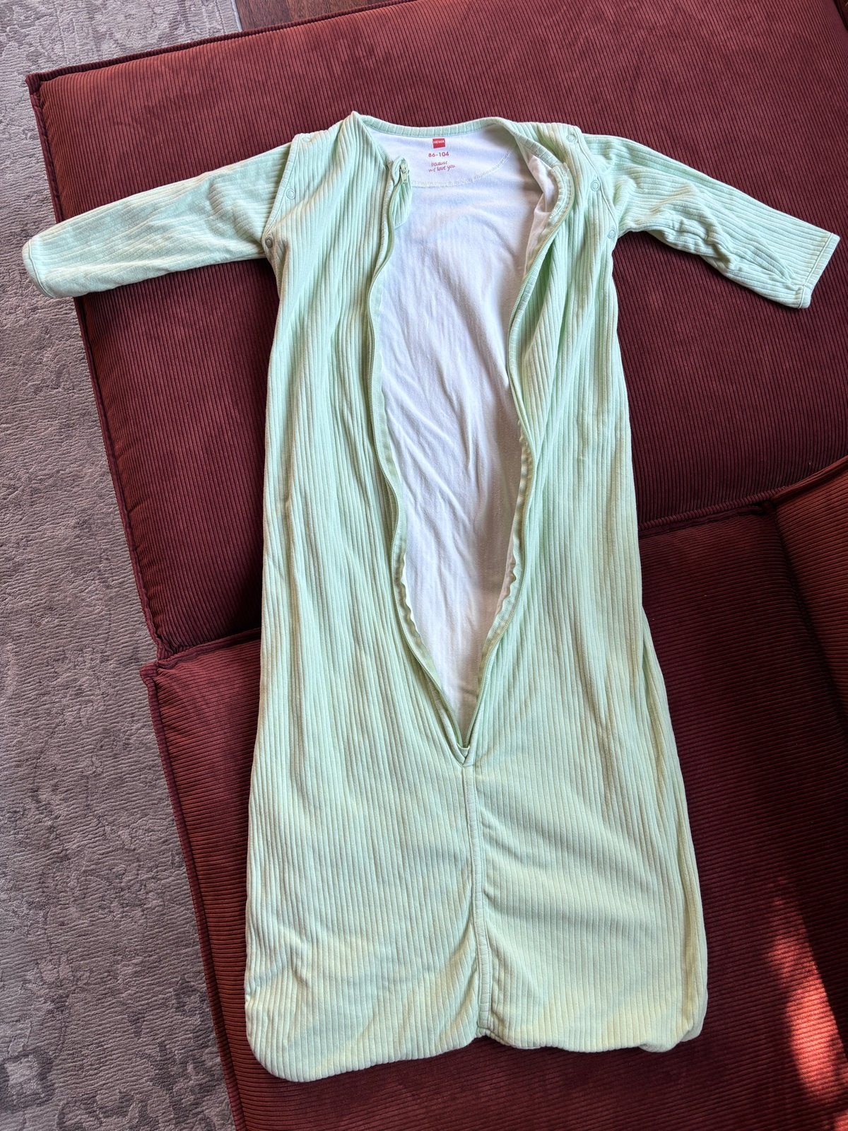 2x Hema slaapzakjes zomer en winter 86-104, Ophalen, Groen, Gebruikt, Hema