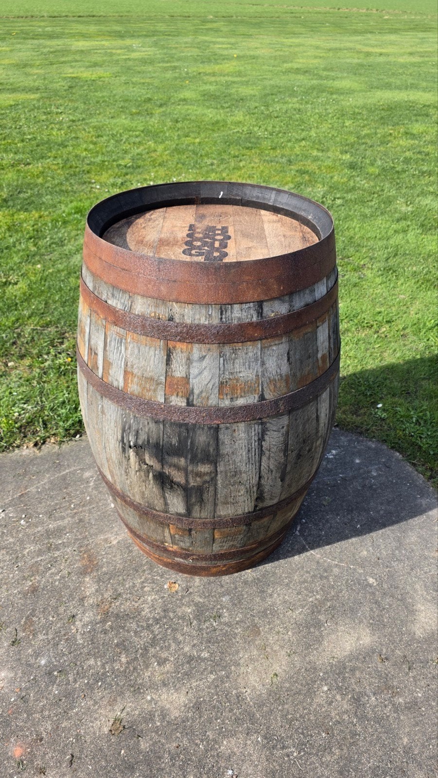 Whisky vat Hooghoudt Groningen 99cm hoog, 75cm doorsnee, Ophalen, Gebruikt, Hout