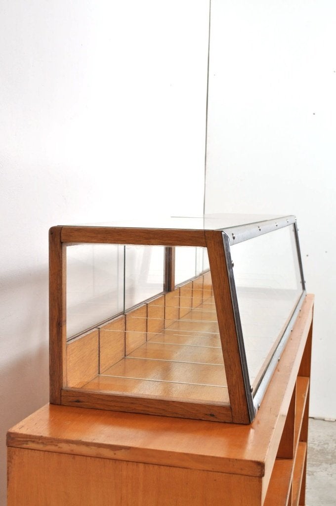 Antieke eiken winkelvitrine Minks bakkersvitrine jaren 20, Antiek en Kunst, Ophalen of Verzenden