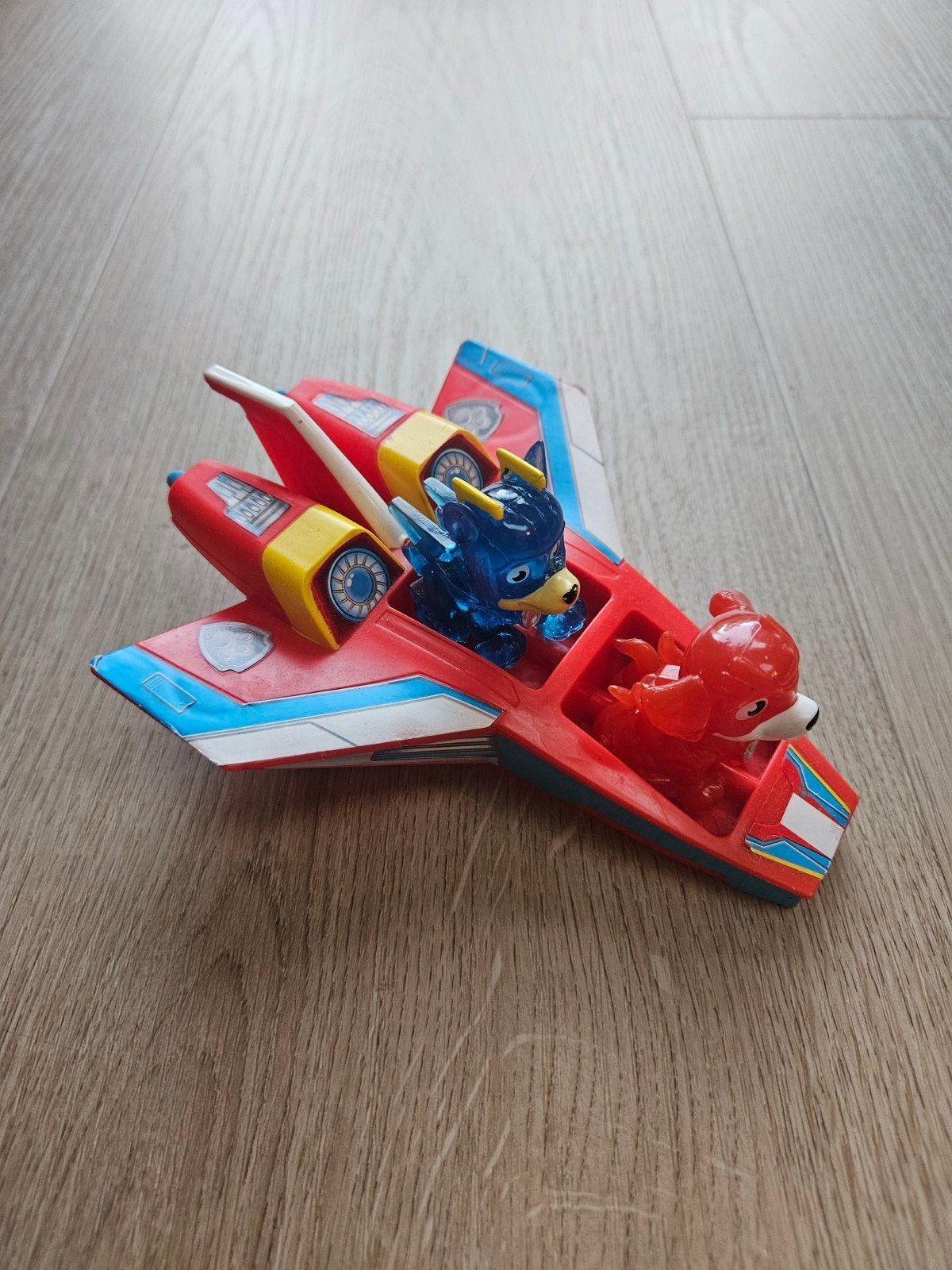 Paw Patrol Jet met Chase en Marshall figuren, Ophalen of Verzenden, Gebruikt, Jongen of Meisje