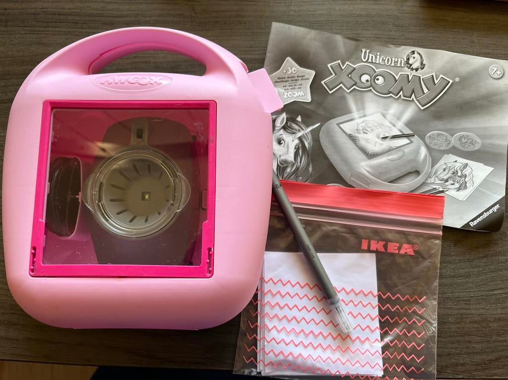 Xoomy Unicorn tekenset, Ophalen of Verzenden, Gebruikt, Knutselen, Met licht