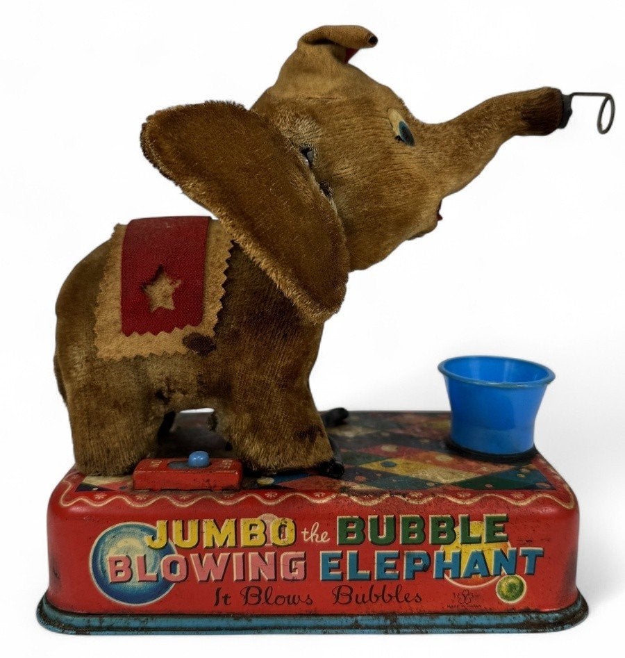 942. "Jumbo the Bubble Blowing Elephant", Japan, '60/'70, Antiek en Kunst, Ophalen of Verzenden