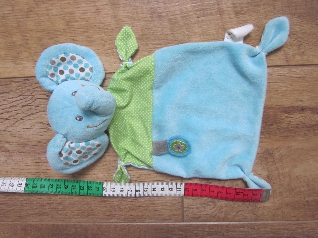 Nicotoy Simba Toys blauw pluche knuffeldoekje olifant, Overige karakters, Ophalen of Verzenden, Zo goed als nieuw, Middelgroot (20 tot 80 cm)