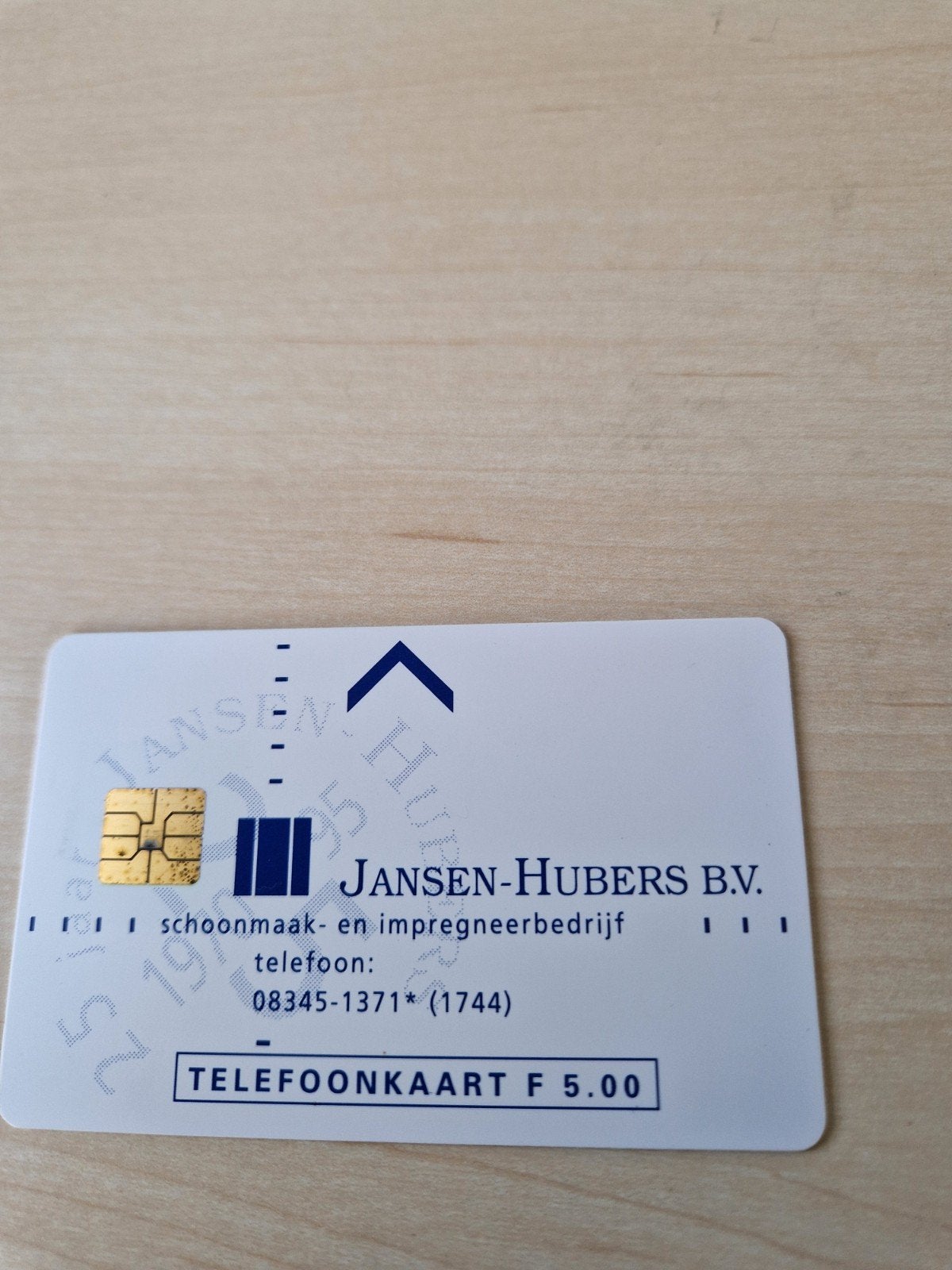 Telefoonkaart CRD 54 Nieuw - Jansen-Hubers B.V., Ophalen of Verzenden, Nederland