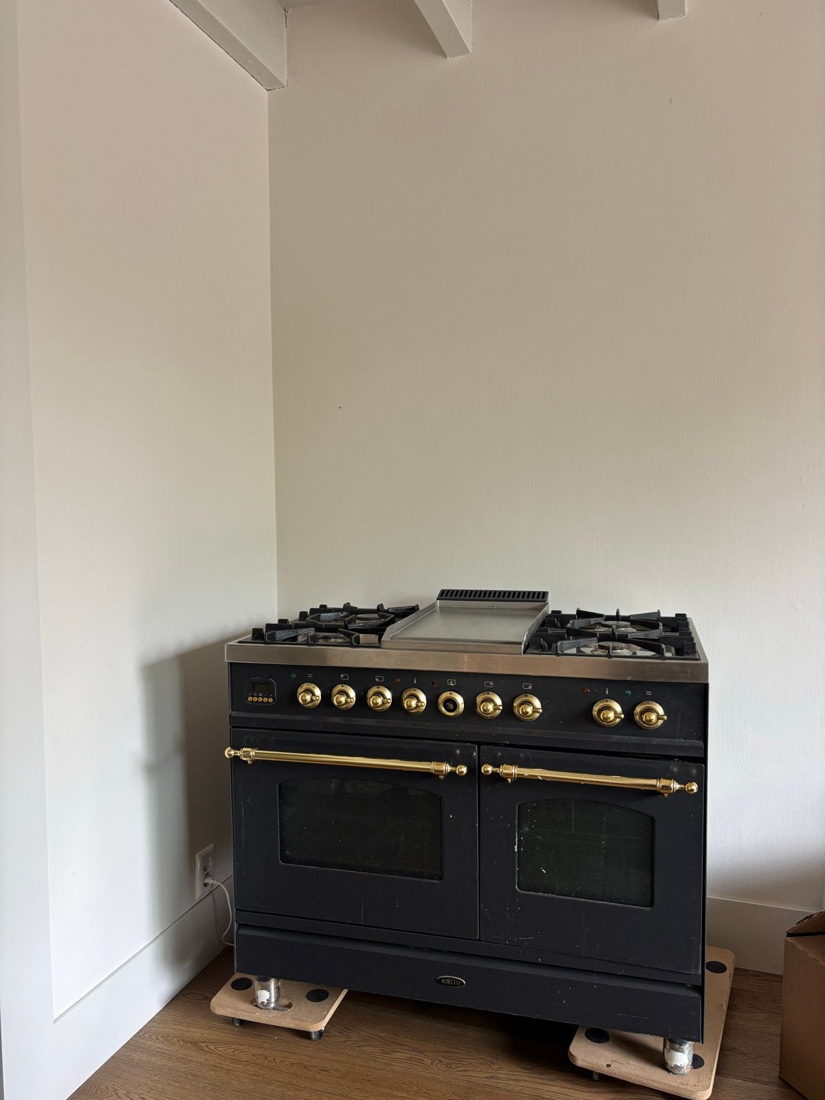 Boretti Fornuis met Gas Kookplaat en Elektrische Ovens, Ophalen, Gebruikt, 60 cm of meer, Grill