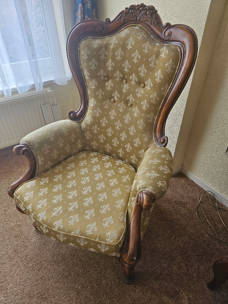 Old Fauteil, Ophalen, Hout, Minder dan 75 cm, Zo goed als nieuw