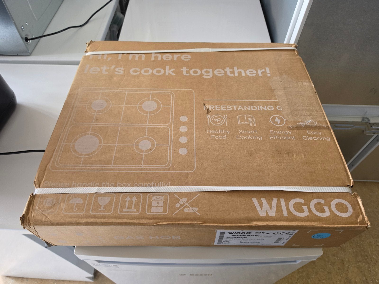 Nieuwe Wiggo 4 pits vrijstaande gaskookplaat | Gratis thuis✅, Ophalen, Jirnsum, Nieuw, 4 kookzones