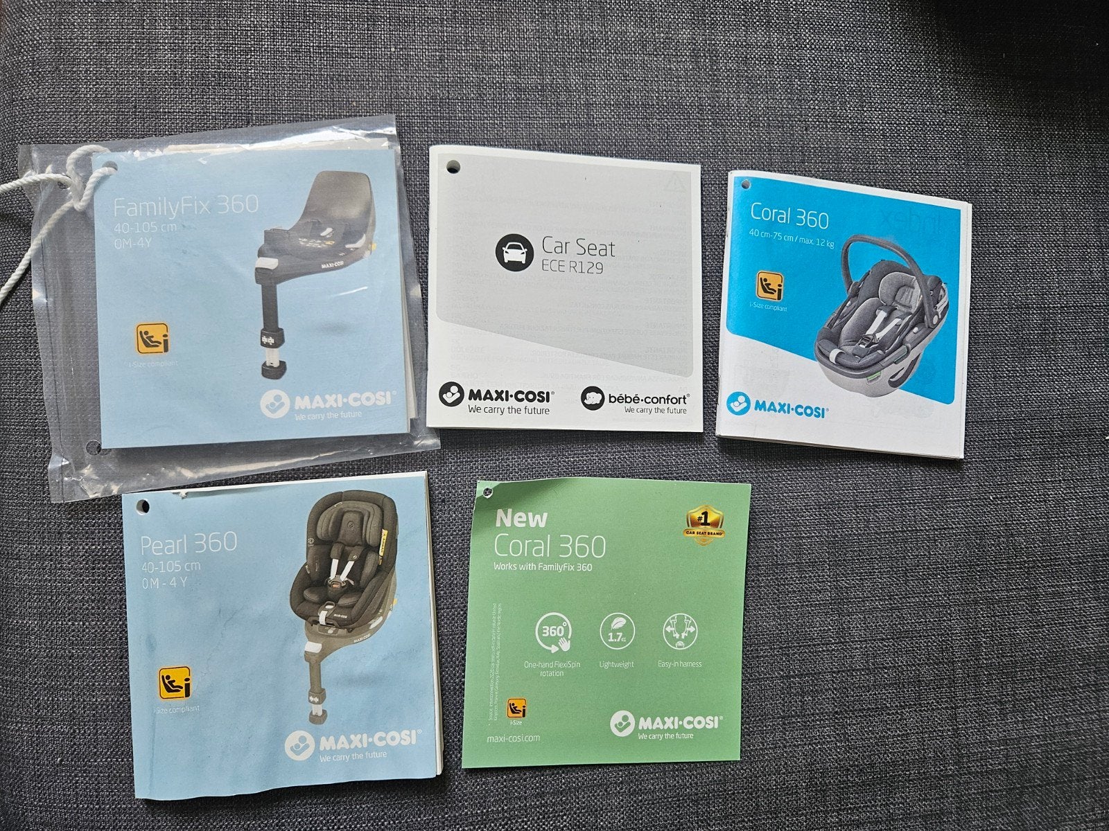 Maxi Cosi 360 Family Fix Set: Coral, Pearl en FamilyFix, Kinderen en Baby's, Autostoeltjes, Ophalen, Maxi-Cosi, Isofix
