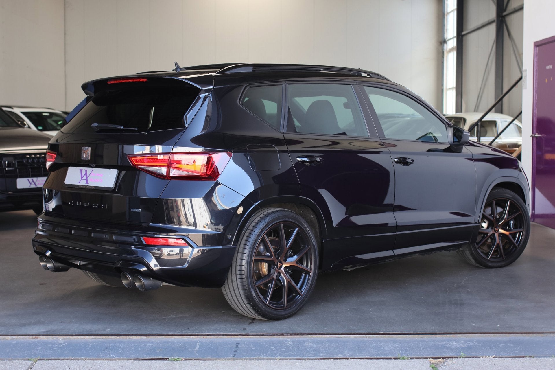 CUPRA Ateca 2.0 TSI 4DRIVE *Pano*Kuipstoelen*Remus*Trekhaak*, Auto's, Automaat, Gebruikt, Zwart, 4 cilinders