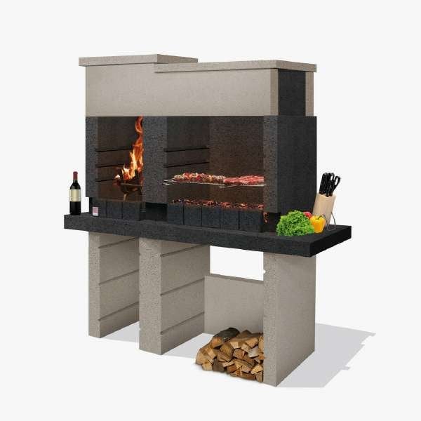 Sarom Fuoco - Betonnen barbecue - San Pedro - 160 x 51.5 cm, Strabox, Nieuw, Info@strabox.nl, Sarom Fuoco