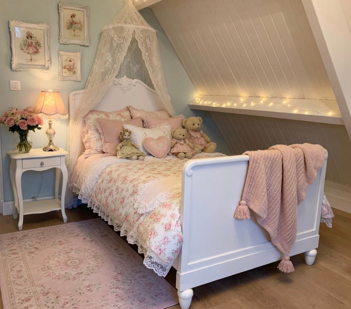 PRACHTIG VINTAGE  PRINSESSENBED., Ophalen