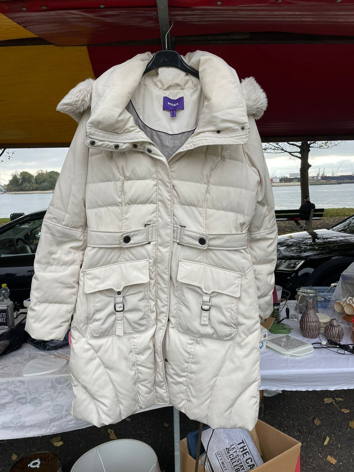 Mexx Dames winterjas maat M(38), Kleding | Dames, Jassen | Winter, Ophalen of Verzenden, Zo goed als nieuw, Maat 38/40 (M), Beige