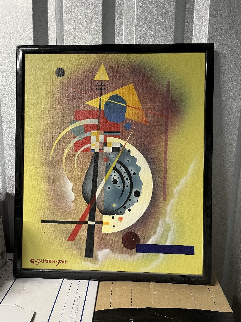 Originele Geert Jan Janssen, Antiek en Kunst, Ophalen, Handgeschilderd, Abstract