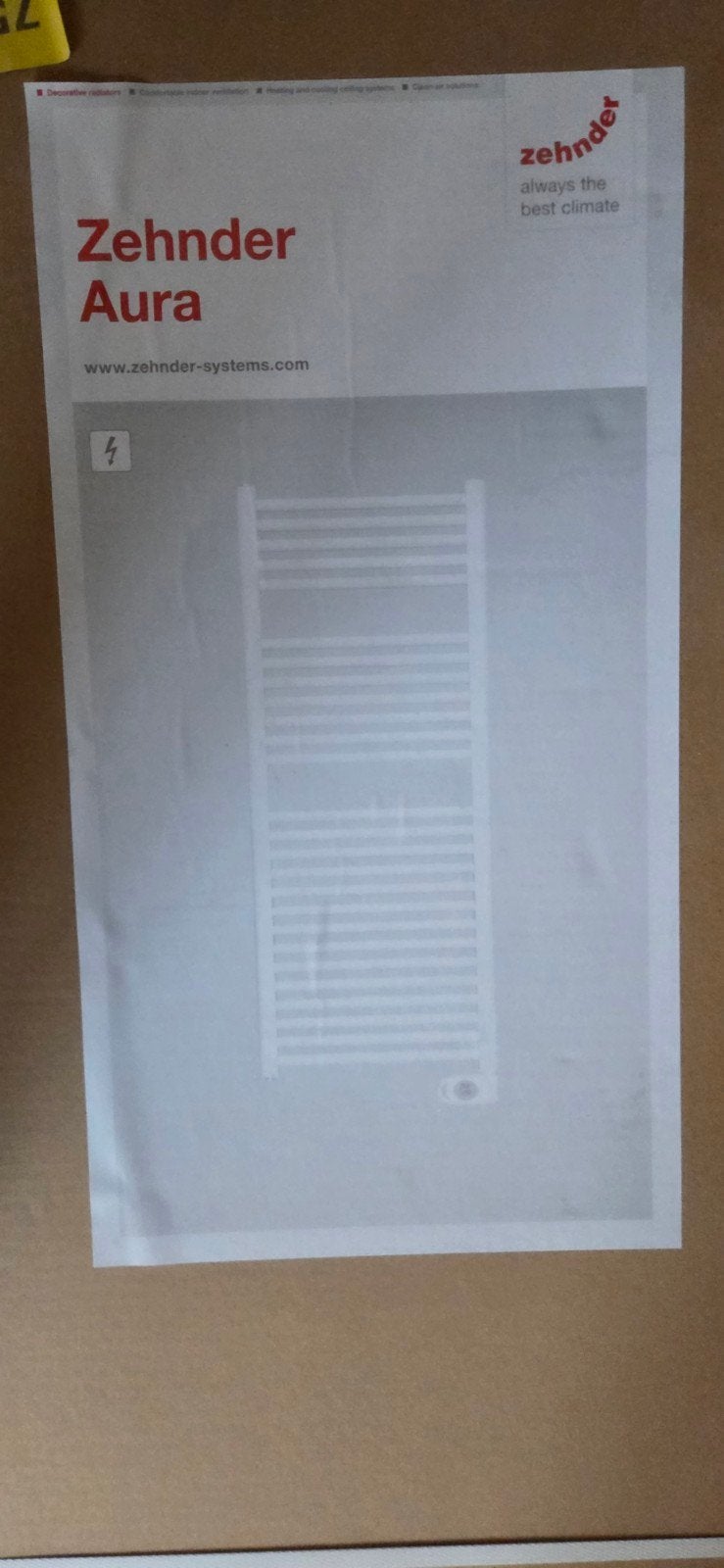 Zehnder Aura Radiator PBZEZ-080-40/MQ Traffic White, Ophalen, Radiator, Nieuw, Minder dan 60 cm