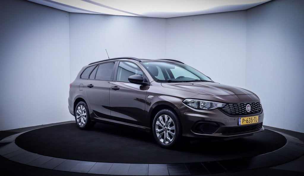 Fiat Tipo Stationwagon 1.4 16v LOUNGE STOELVERW | CLIMA | CR, Auto's, Fiat, Stof, Gebruikt, 4 cilinders, Bruin