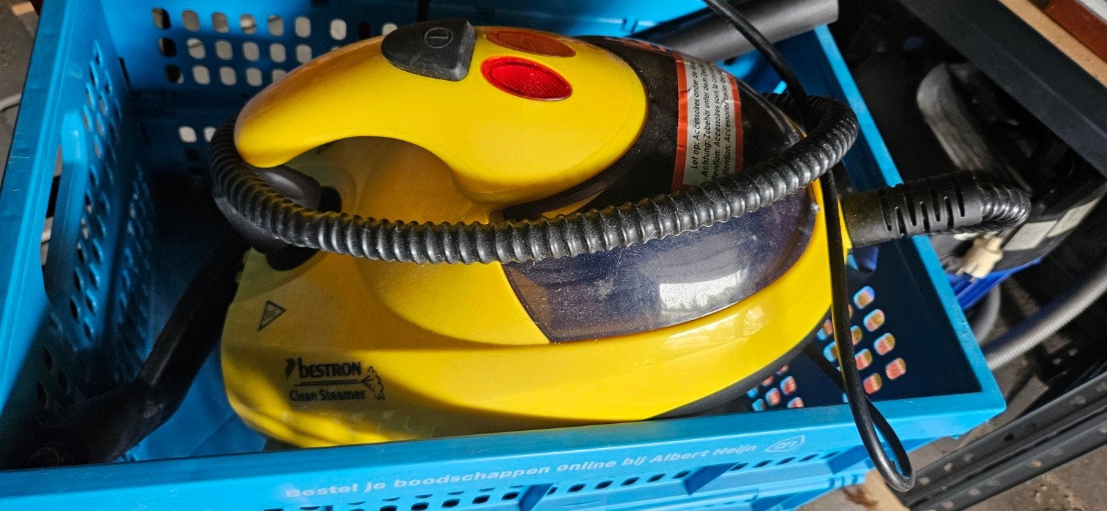 Bestron Clean Steamer met opzetstukken - Zo goed als nieuw, Ophalen, Overige merken, Inclusief accessoires, Stoomreiniger