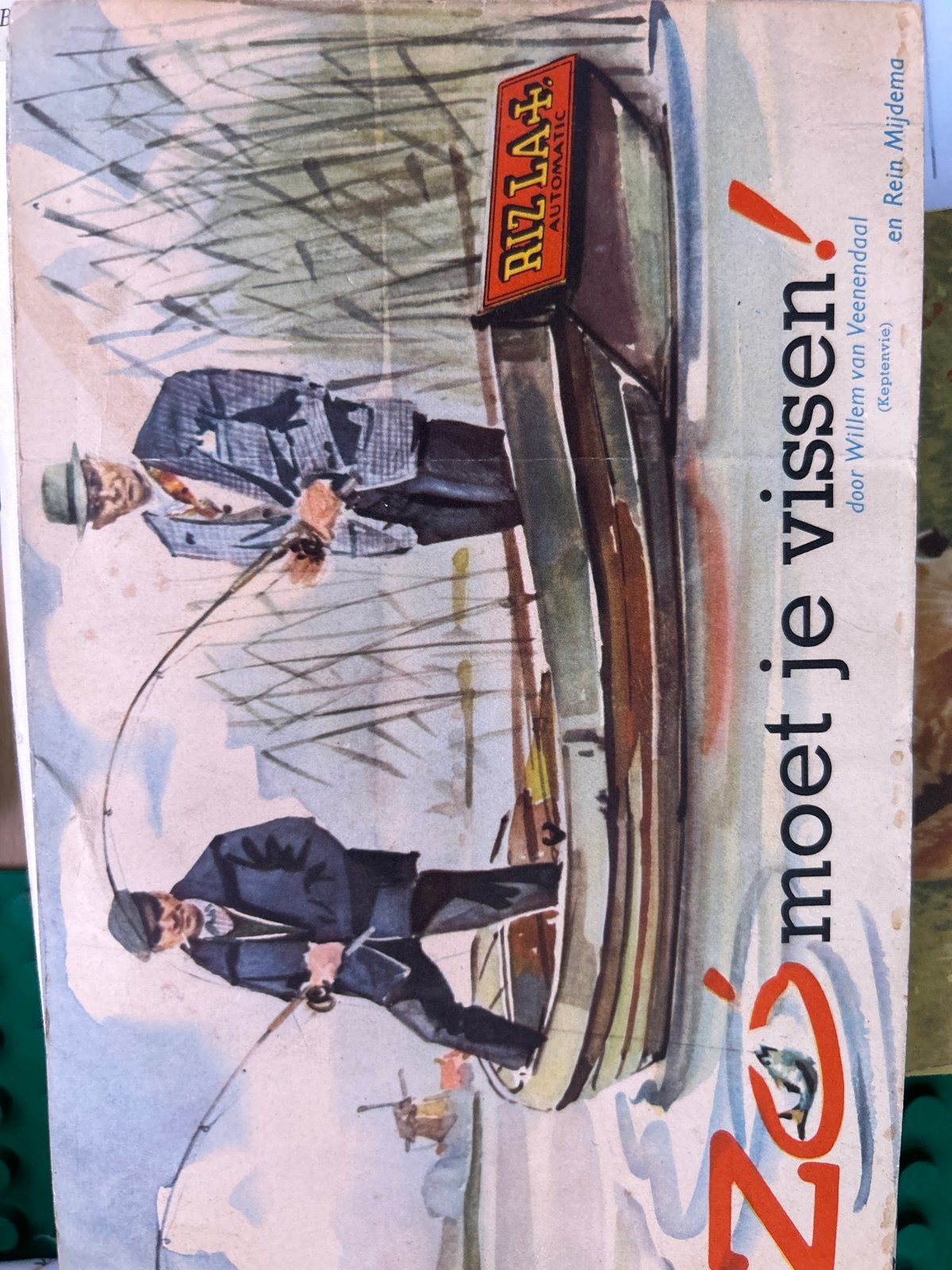 Vintage Rizla Automatic Vissen Boekje - Willem van Veenendaa, Ophalen of Verzenden, Gelezen