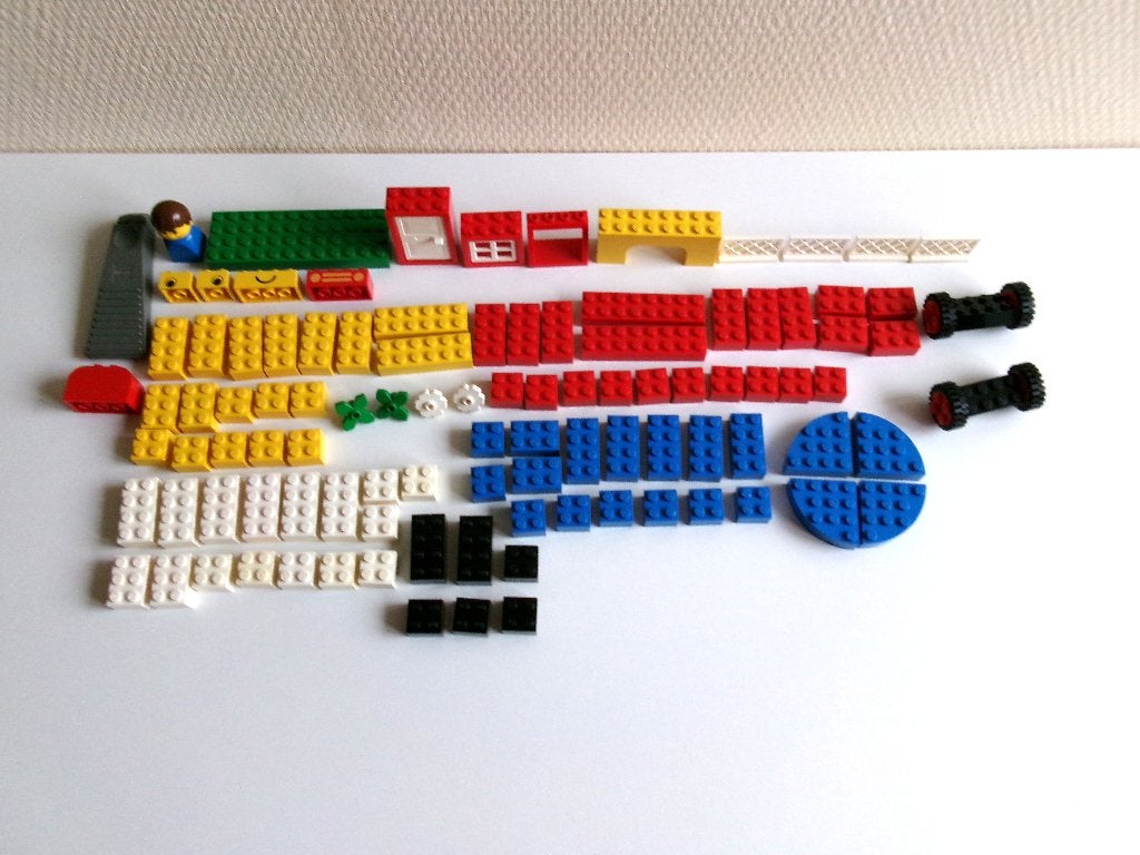 Lego Basic Building Set 325 uit 1990 (geen ovp, geen boekje), Gebruikt, Overige thema's, Lego, Ophalen of Verzenden