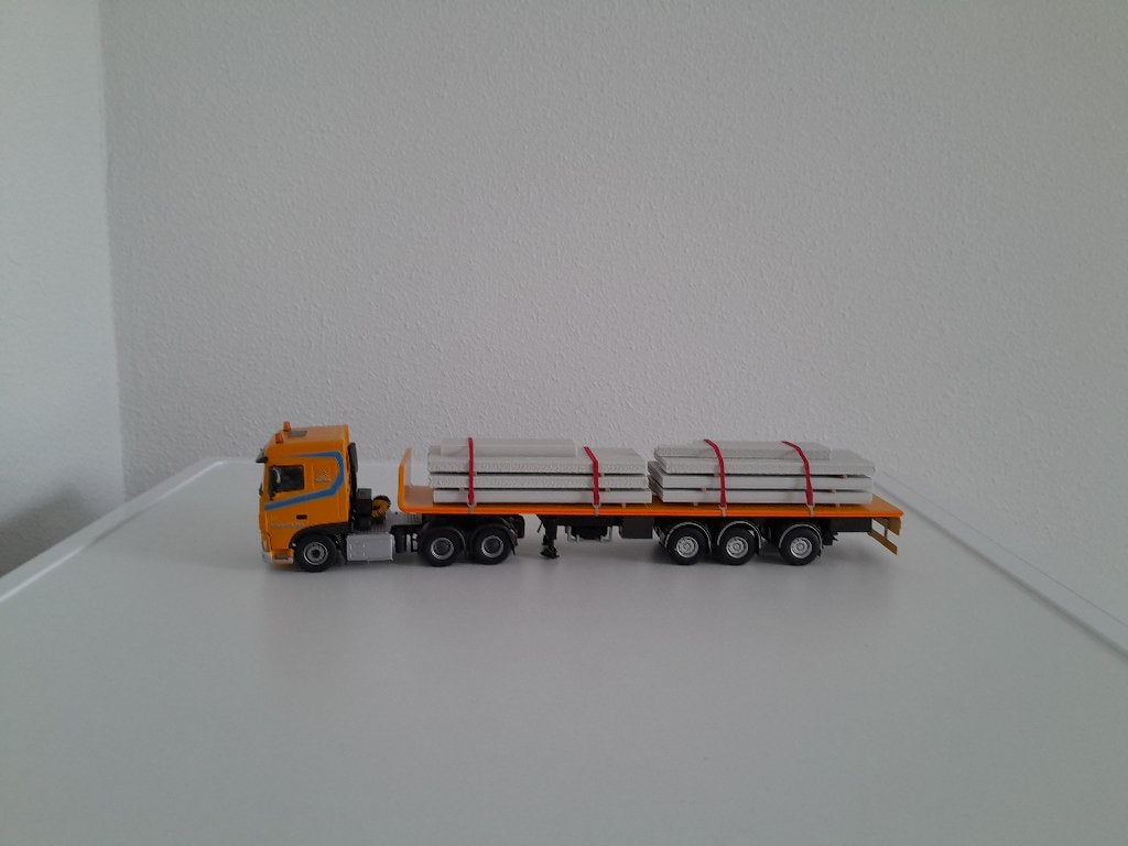 Daf van Berg Transport met trailer en lading vloeren ., Verzenden, Nieuw, Bus of Vrachtwagen, Wsi