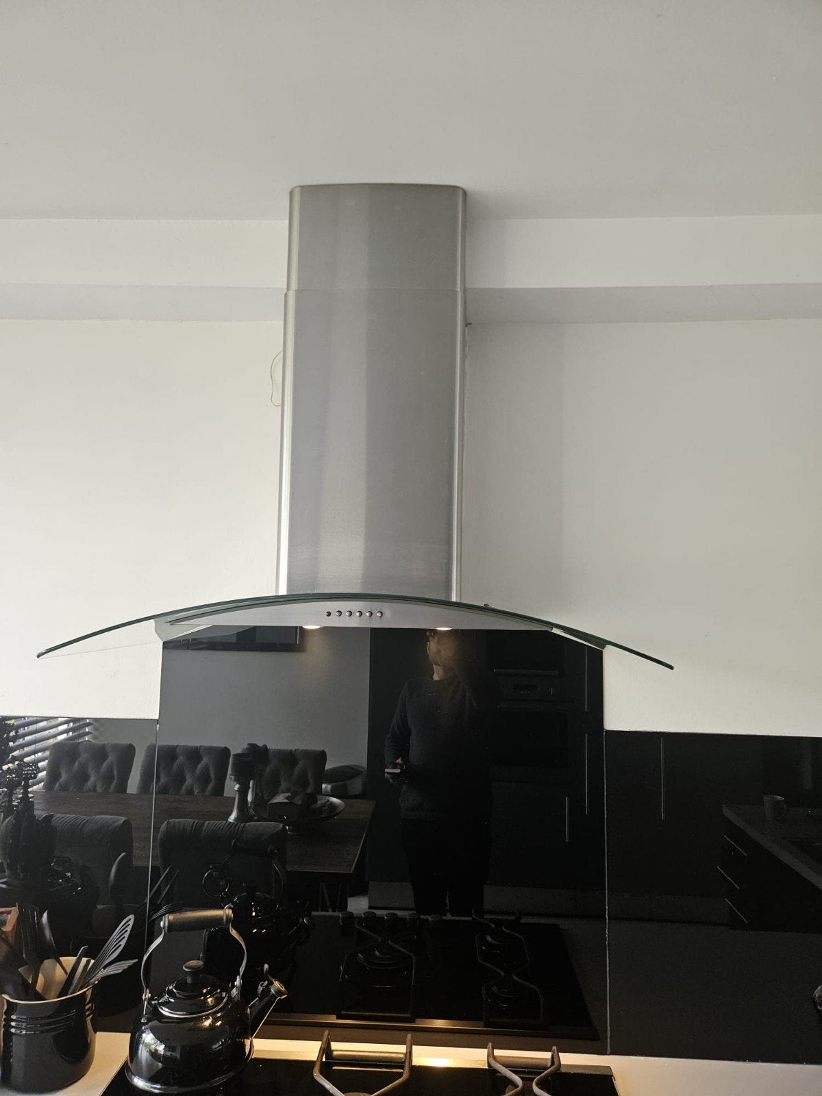 AEG Afzuigkap met gasalarm - Zo goed als nieuw, Ophalen, Wandschouwkap, Zo goed als nieuw, Vrijstaand