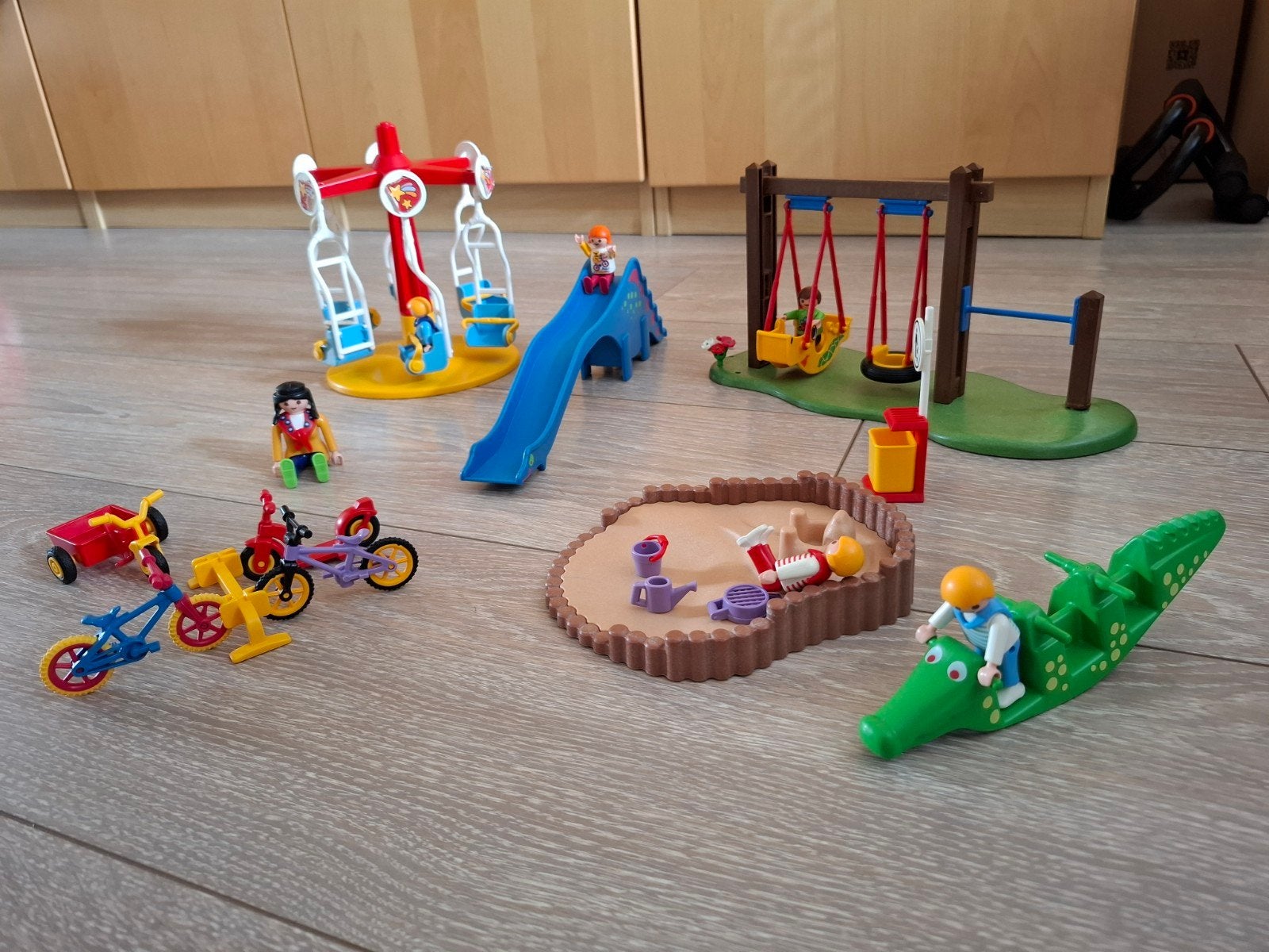 Playmobil Speeltuin met Schommel, Glijbaan en Zandbak, Ophalen, Gebruikt, Complete set, Overige typen