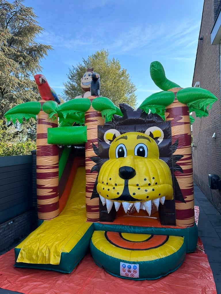 Springkussen leeuw €75, Ophalen of Verzenden, Zo goed als nieuw, Overige