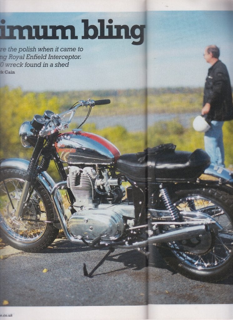 1967 Motorcycle Royal Enfield 750 Interceptor classic bike, Verzenden, Gelezen