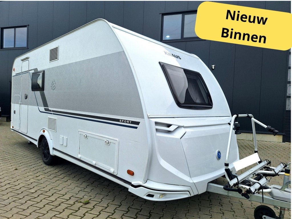 Knaus Sport 500 QDK - 2024 - Mover + LuchtVoortent + Fiets, Caravans en Kamperen, Fietsenrek, Bedrijf, Dwarsbed, 5 tot 6 meter