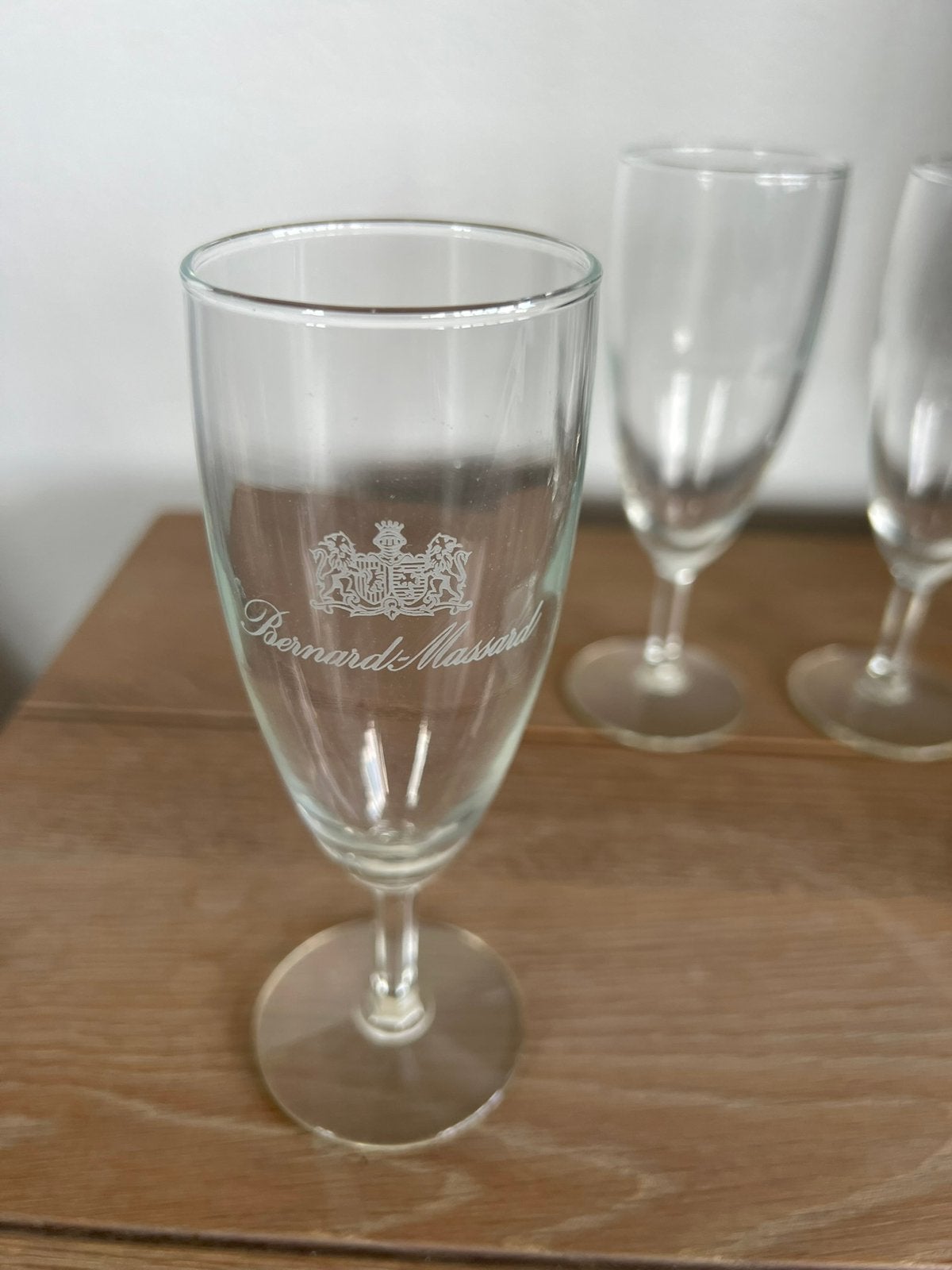 Champagneglazen Bernard Massard., Ophalen of Verzenden, Zo goed als nieuw, Overige typen