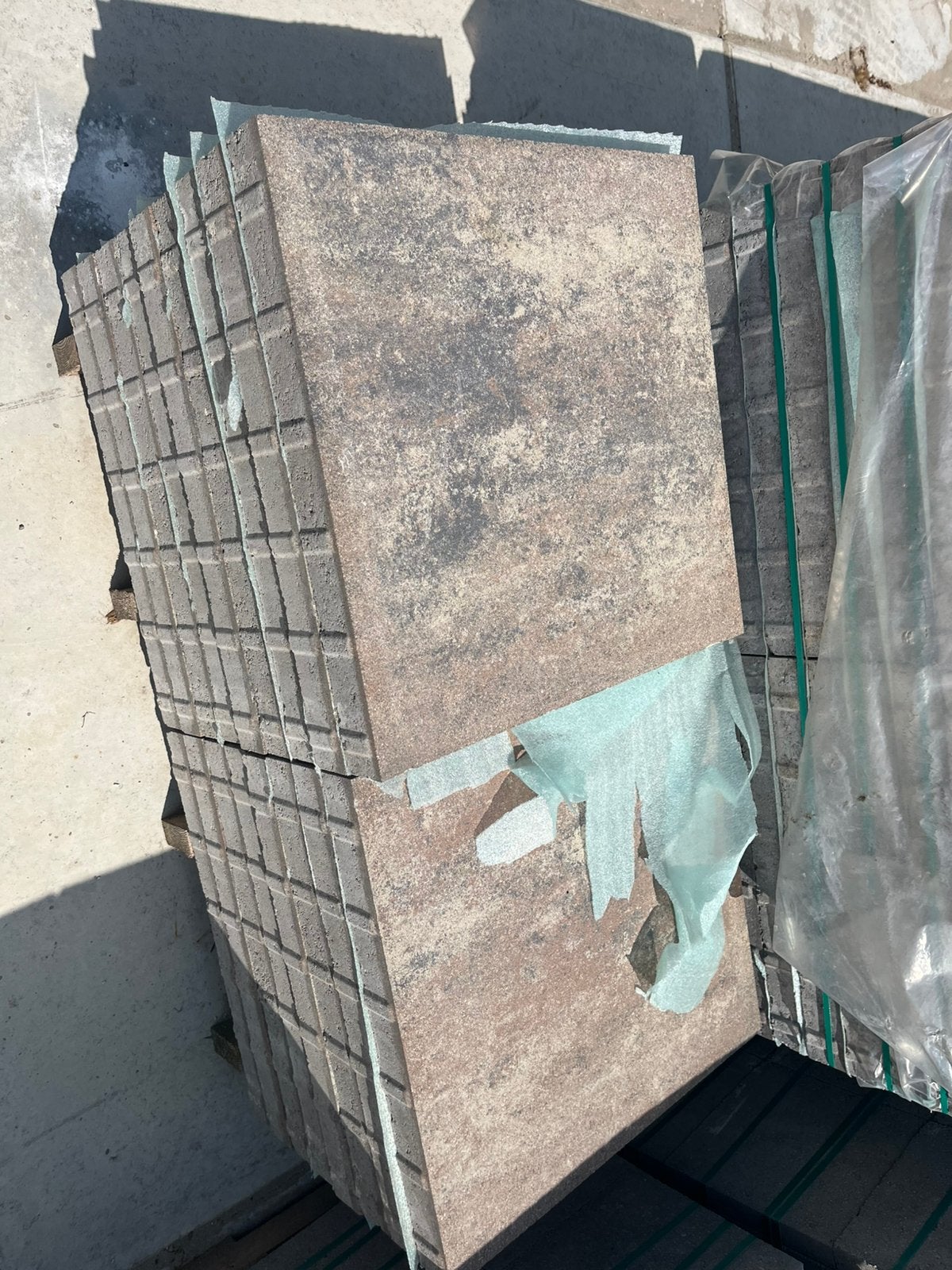 Geocorsa ancona 60x60x6 beton tegels, Tuin en Terras, Tegels en Klinkers, Ophalen, Nieuw, 10 m² of meer, Beton