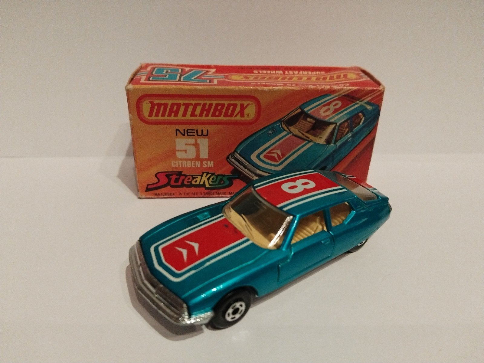 Matchbox Streakers #51 Citroen SM Maserati 3INCH, Ophalen of Verzenden, Zo goed als nieuw, Auto