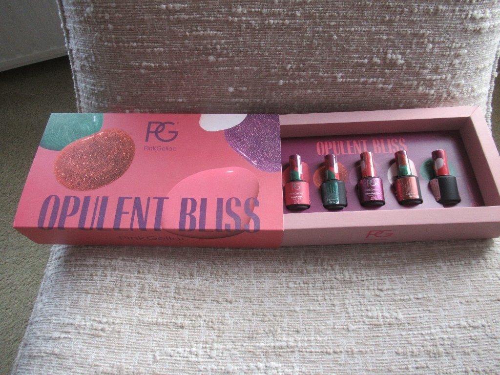 Pink Gellac OPULENT BLISS SET, 5 kleuren in doos, Overige kleuren, Nieuw, Ophalen of Verzenden, Handen en Nagels