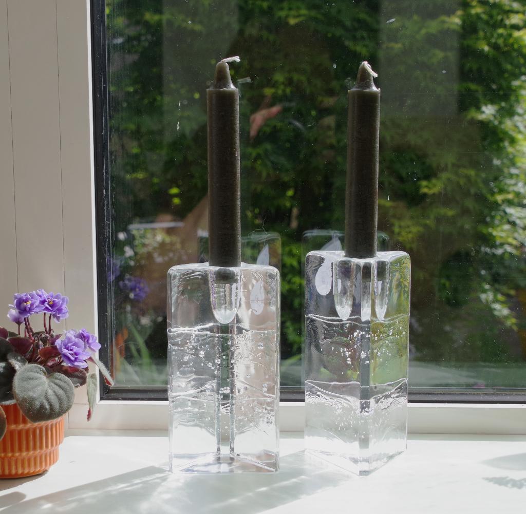 Timo Sarpaneva - Iittala - 2 Arkipelago kandelaars, Overige materialen, Gebruikt, Ophalen of Verzenden, Kandelaar