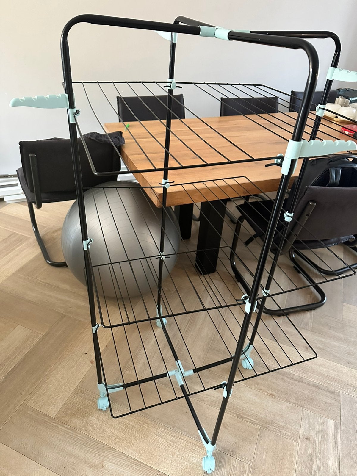 Wasrek zwart 3 etages, Ophalen, Zo goed als nieuw, Wasrek