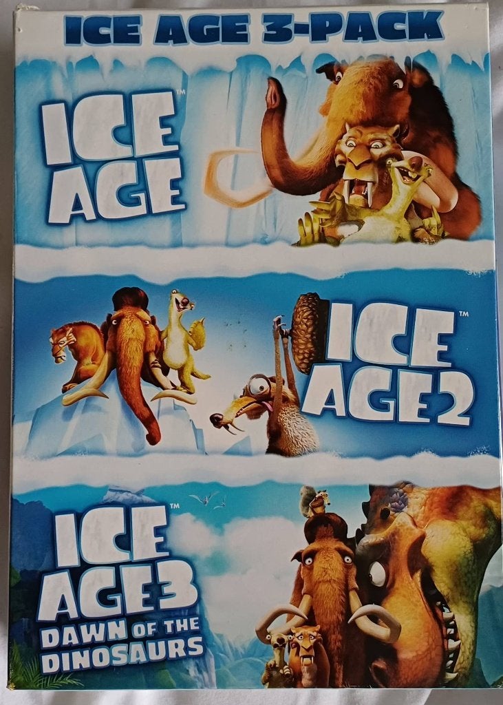 Ice age 3 pack DVD, Europees, Gebruikt, Tekenfilm, Alle leeftijden