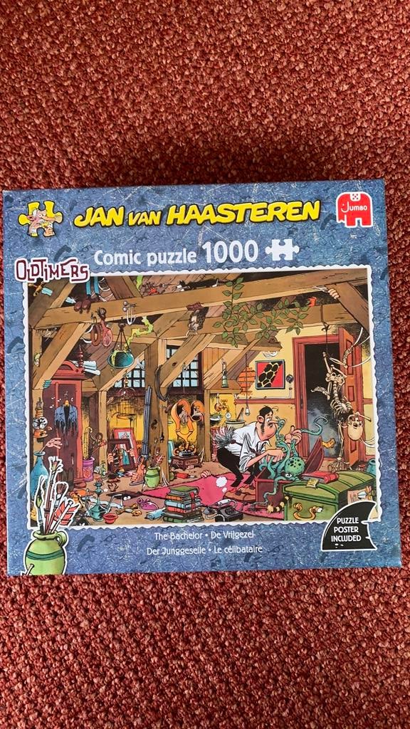 Jan van Haasteren puzzel Oldtimers 1000 stukjes, Ophalen of Verzenden, 500 t/m 1500 stukjes, Zo goed als nieuw