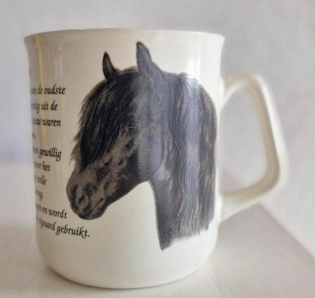 Beker Fries Paard, Ophalen of Verzenden, Zo goed als nieuw, Overige stijlen, Kop(pen) en/of Schotel(s)