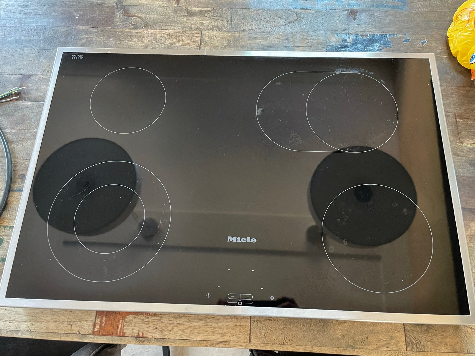 Miele KM 5607 EDST/R01 keramische kookplaat, Ophalen, Gebruikt, Keramisch, 4 kookzones