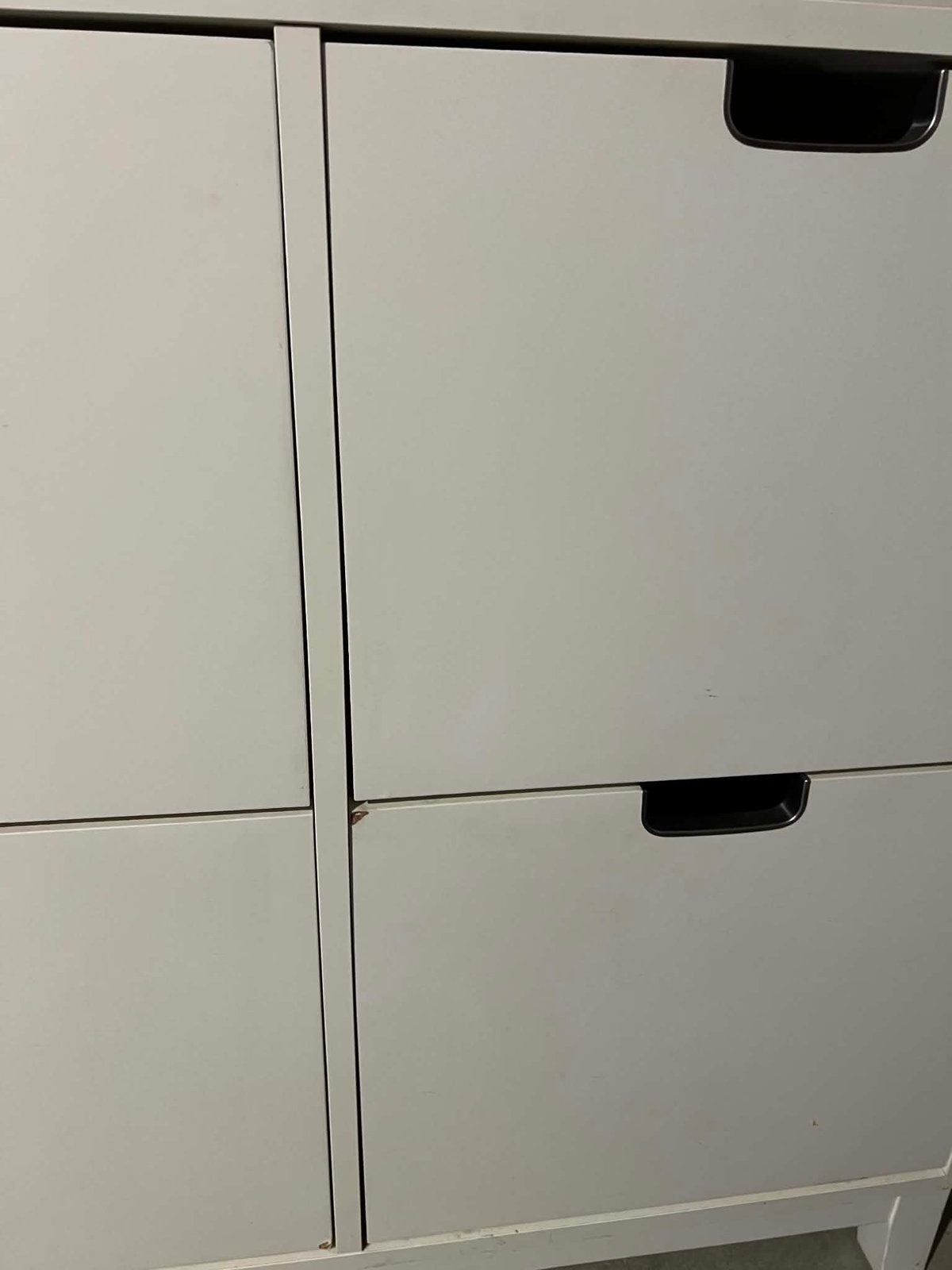 Witte schoenenkast met 4 vakken, Huis en Inrichting, Kasten | Schoenenkasten, Ophalen, Gebruikt