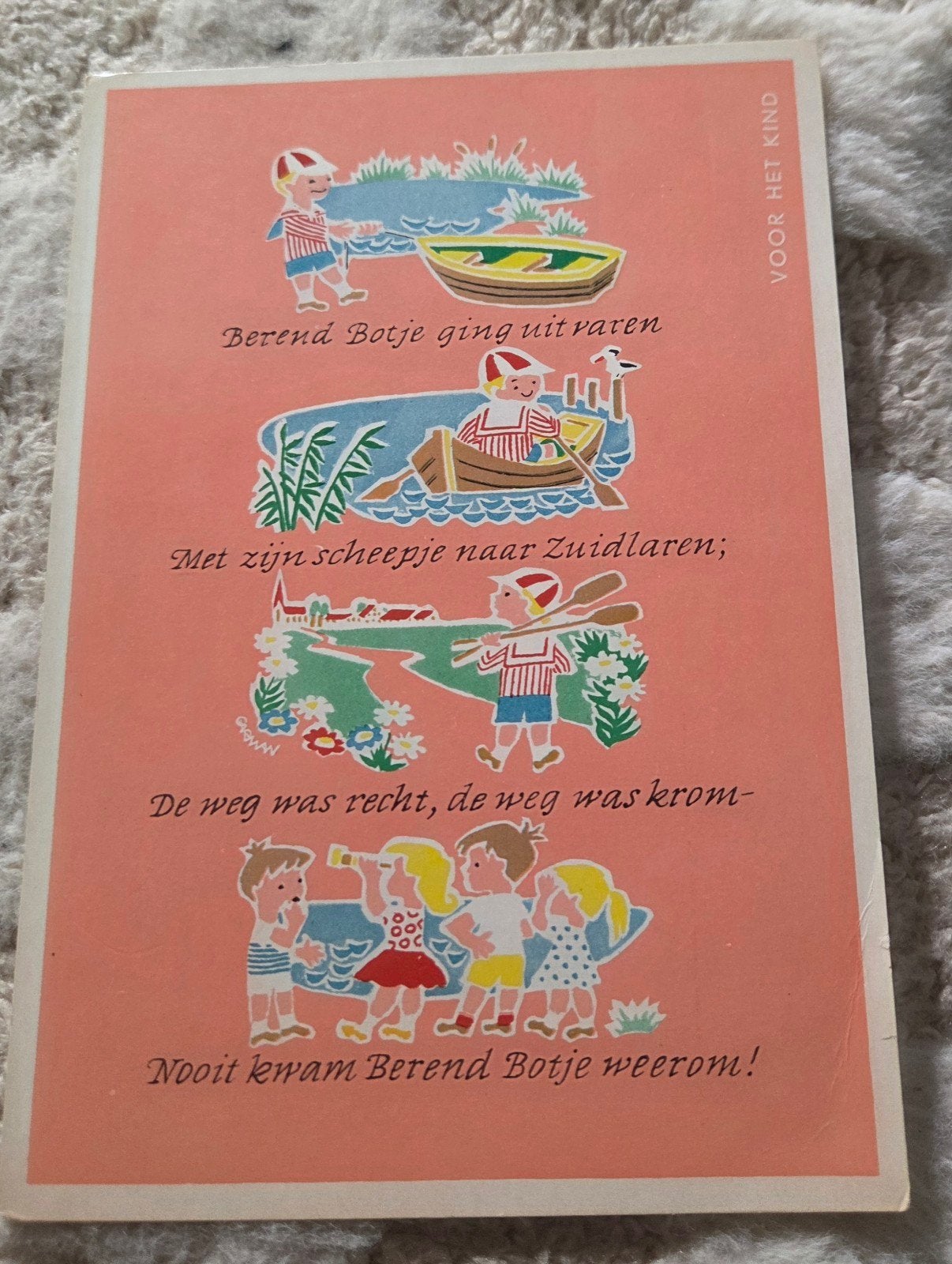 Berend Botje ging uit varen, Verzenden, 1940 tot 1960, Ongelopen, Kinderen