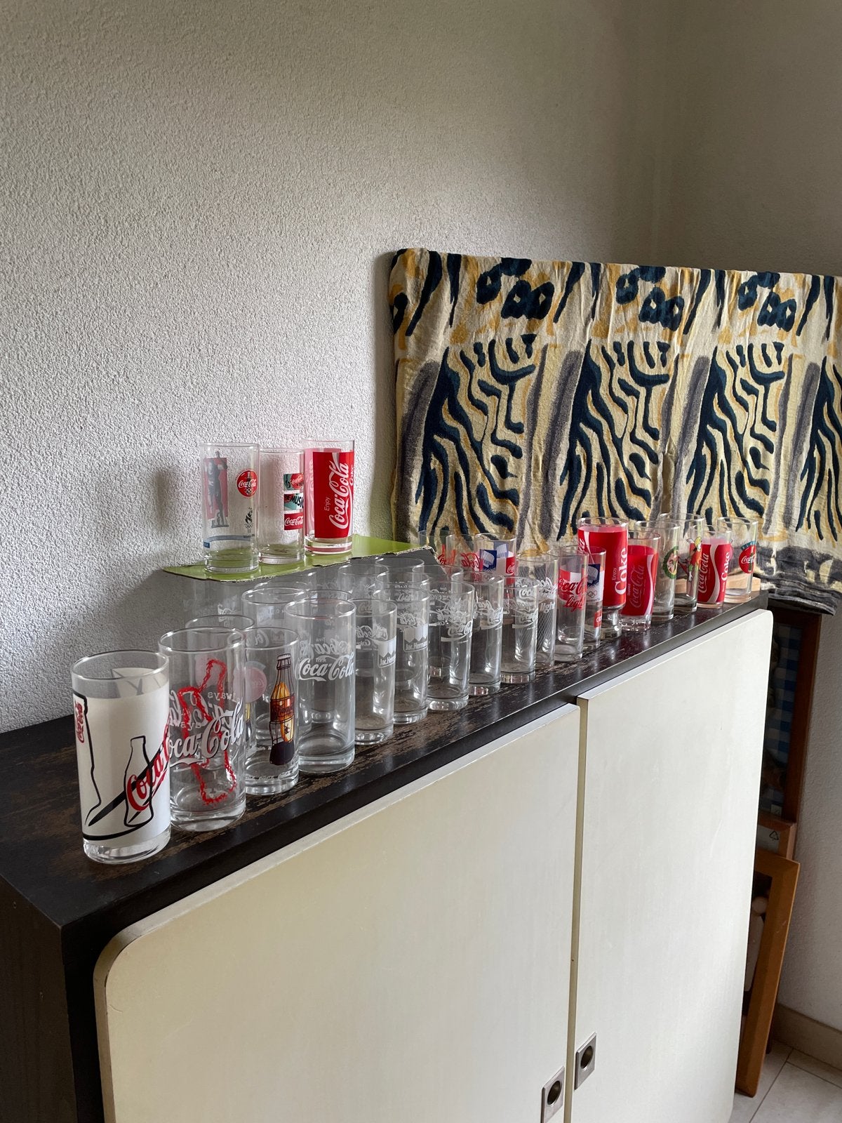 Diverse Coca-Cola glazen collectie - groot en klein, Huis en Inrichting, Ophalen, Zo goed als nieuw