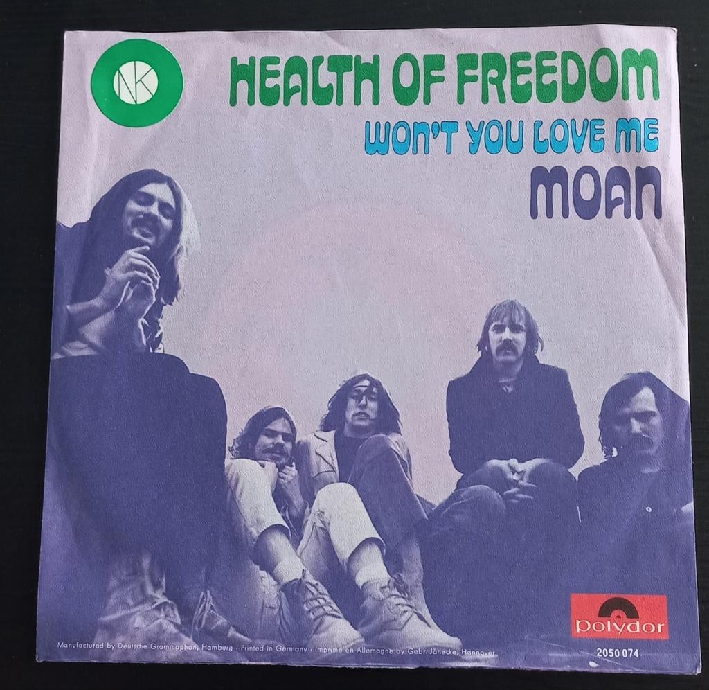 Moan Health of freedom FH 45 GERMANY  nederbeat, Gebruikt, Originele persing, 7 inch, Single