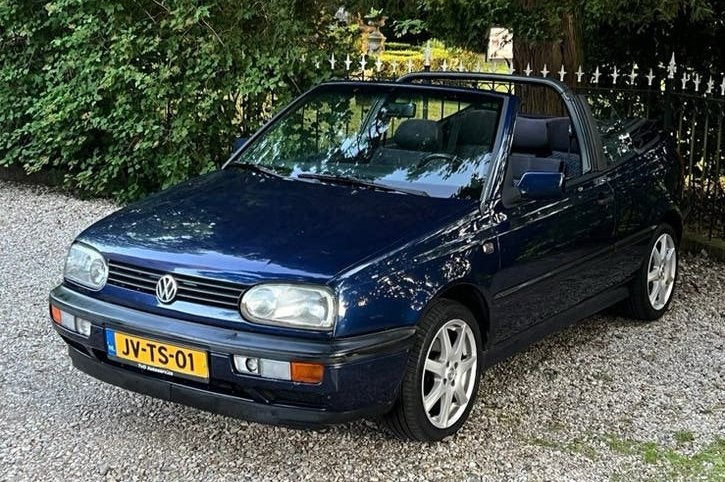 Volkswagen Golf 1.8 Cabrio 1995 Karmann, Voorwielaandrijving, 4 cilinders, Cabriolet, Blauw