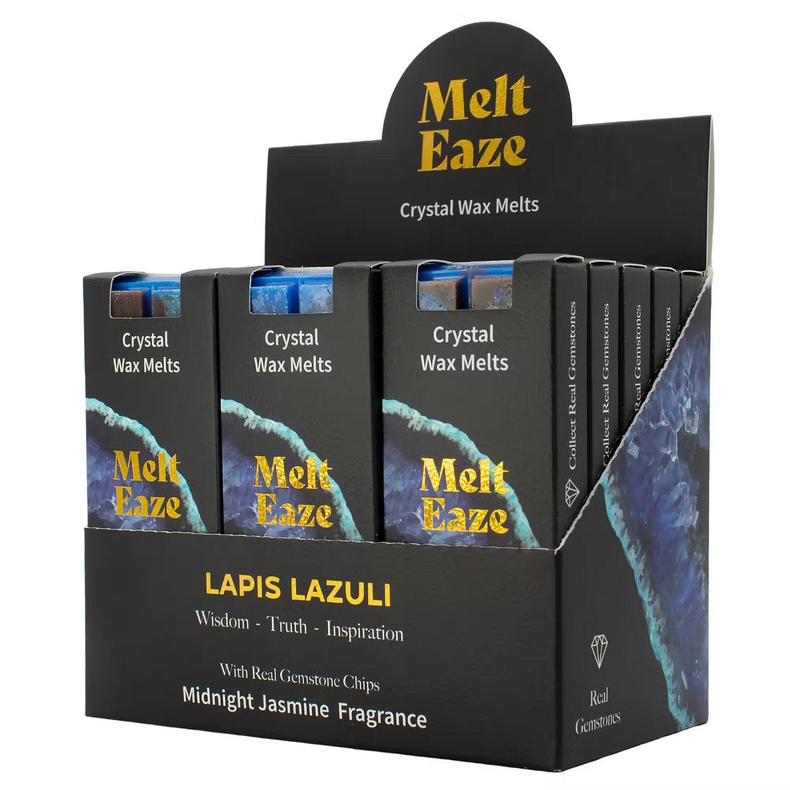 Edelsteen Waxmelts  - Lapis Lazuli, Huis en Inrichting, Woonaccessoires | Kandelaars en Kaarsen, Nieuw, Overige materialen, Verzenden