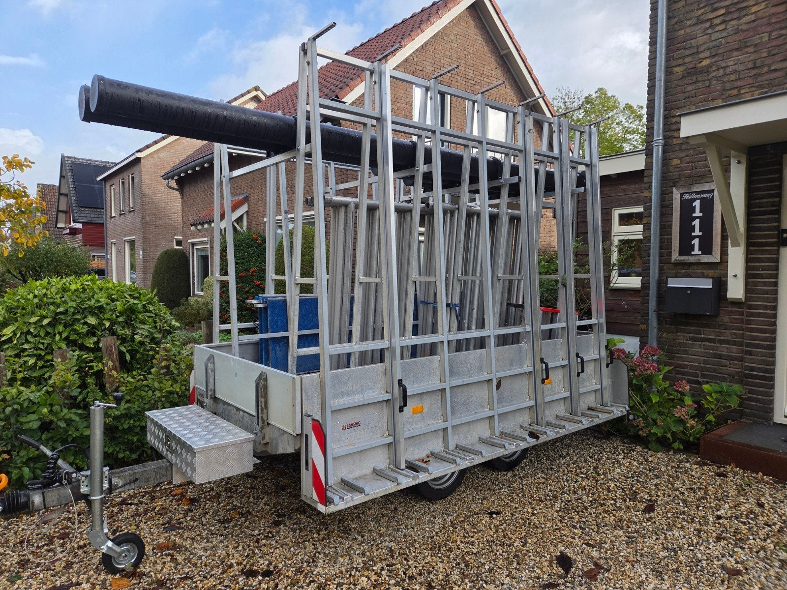 Te koop Lansing glasresteel aanhanger, Ophalen, Zo goed als nieuw