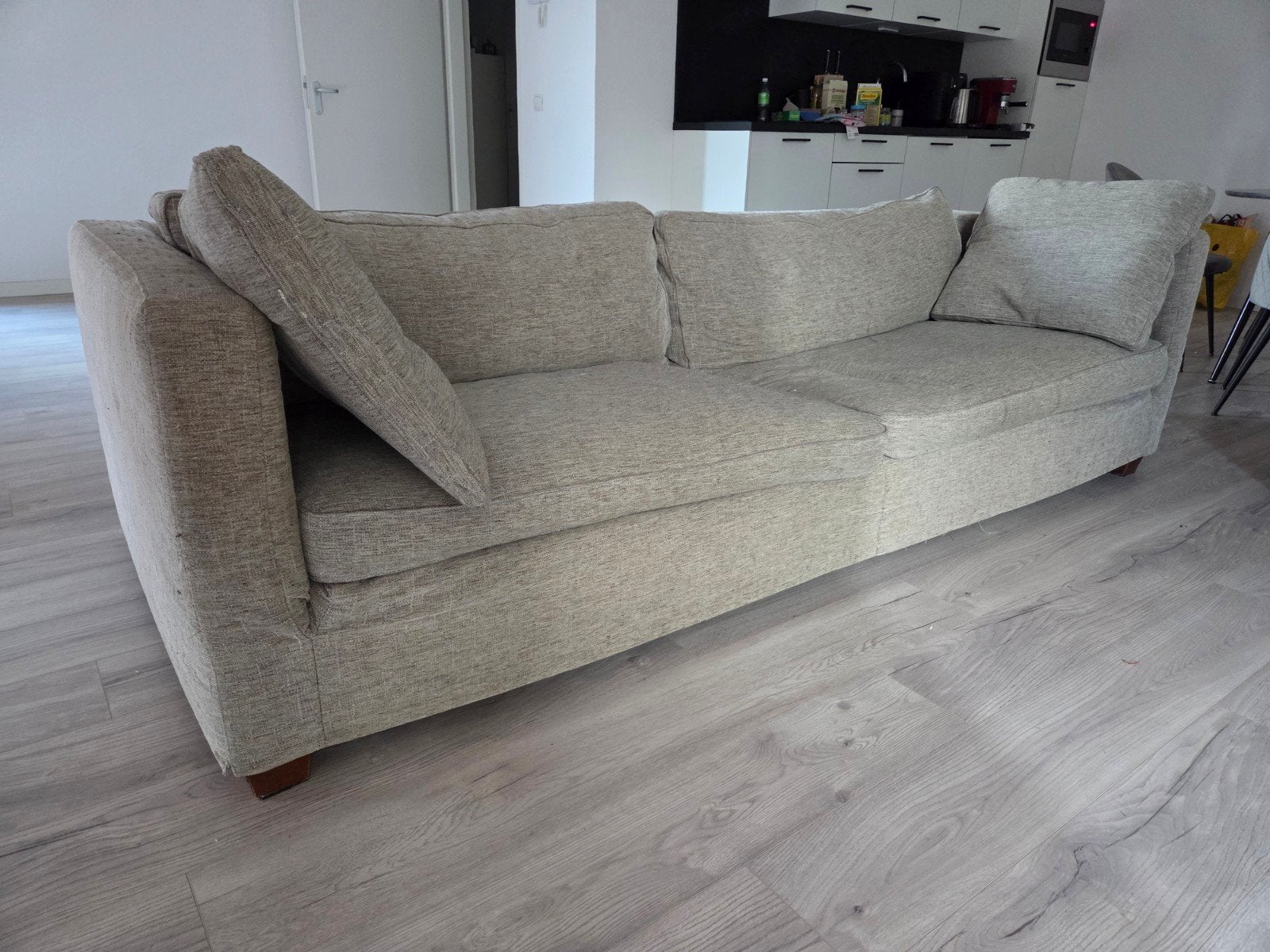 Bank, loveseat en poef, Huis en Inrichting, Ophalen, Gebruikt