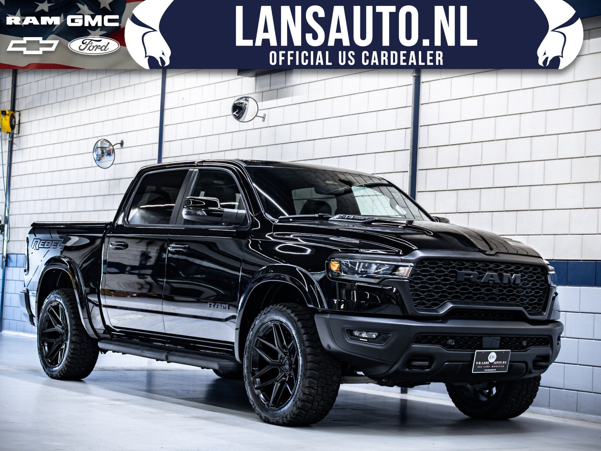 Dodge Ram 1500 Rebel Night BPM-Vrij | 3.0L I6 | Twin Turbo |, Automaat, Zwart, 5654 cc, 402 pk